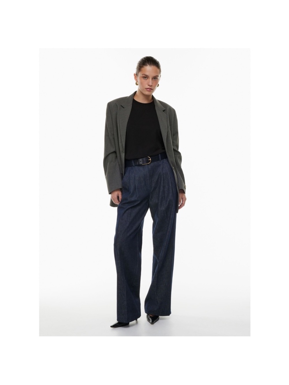 Aritzia Babaton Formula Jean in No-Stress Dark Blue